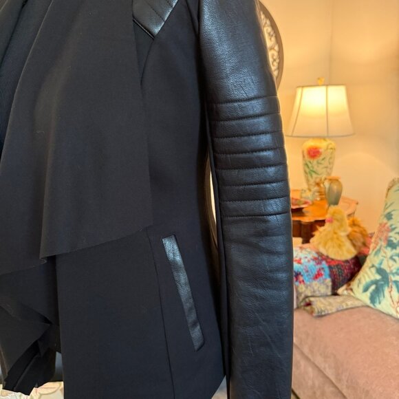 Blanc Noir Drape Front Jacket - Picture 7 of 9